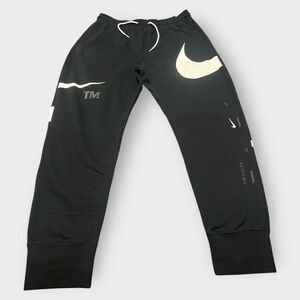 Nike Sportswear Swoosh Logo Mens Jogger Pants Black/White DR8951-010 size L (b)